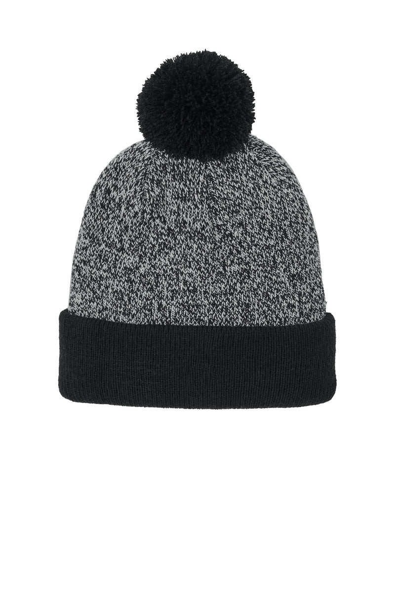 Sport-Tek ®  Halftime Heather Pom Beanie STC68