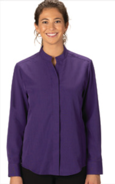 EDWARDS LADIES STAND-UP COLLAR SHIRT