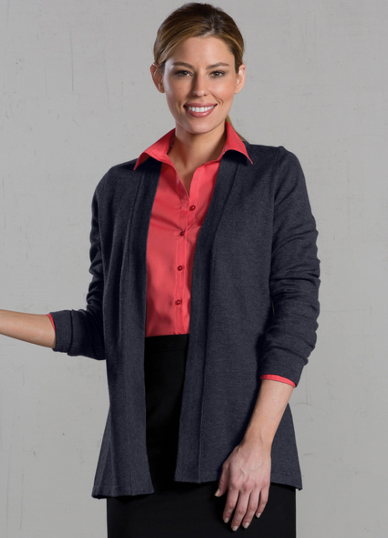 EDWARDS TRI BLEND LADIES OPEN CARDIGAN