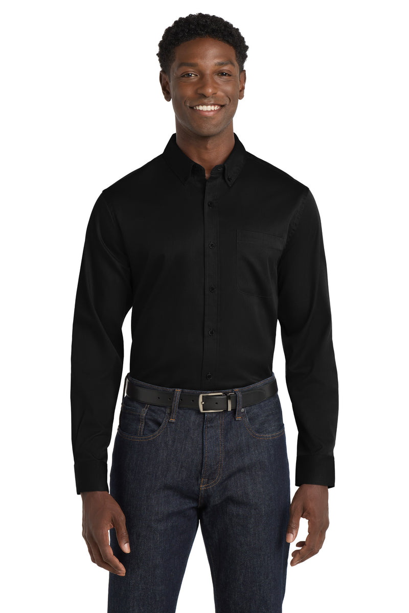Port Authority ®  Long Sleeve SuperPro React ™  Twill Shirt. W808