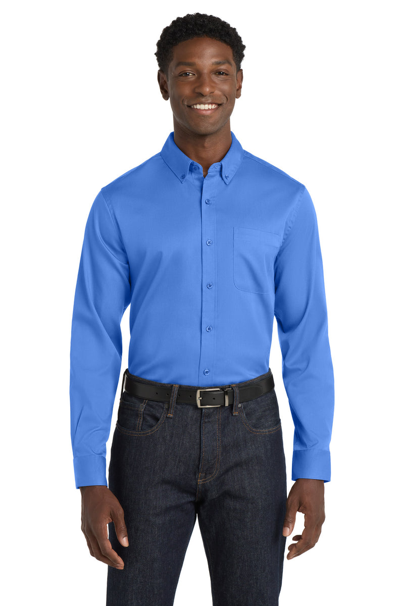 Port Authority ®  Long Sleeve SuperPro React ™  Twill Shirt. W808