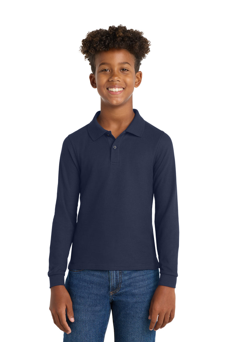 Port Authority ®  Youth Long Sleeve Silk Touch™ Polo.  Y500LS