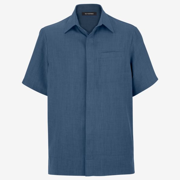 Easy-Care Performance Fly-Front Camp Shirt