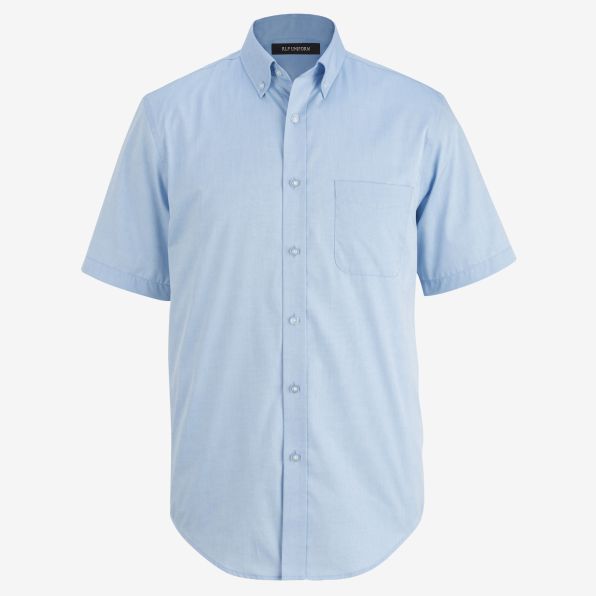 Wrinkle-Free Oxford Short-Sleeve Dress Shirt