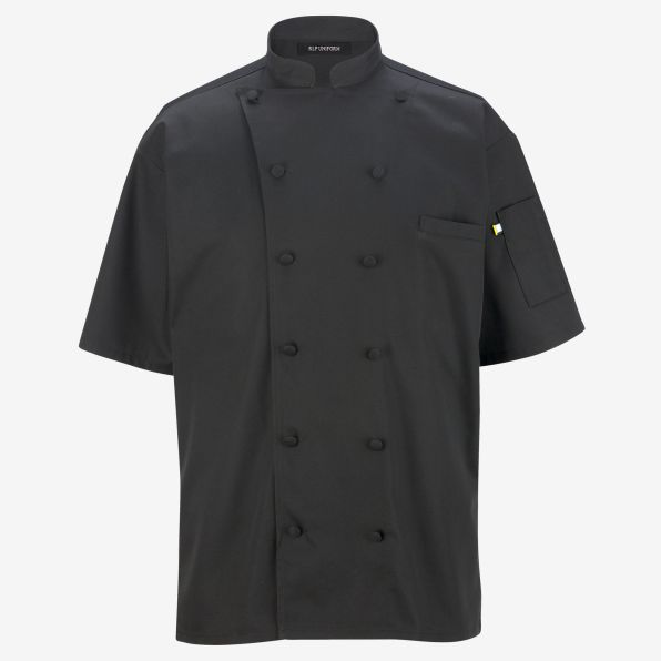 12 Button Mesh Back Short-Sleeve Chef Coat
