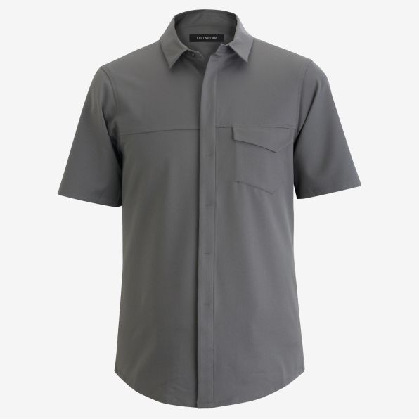 Stretch Fly-Front Tech Shirt