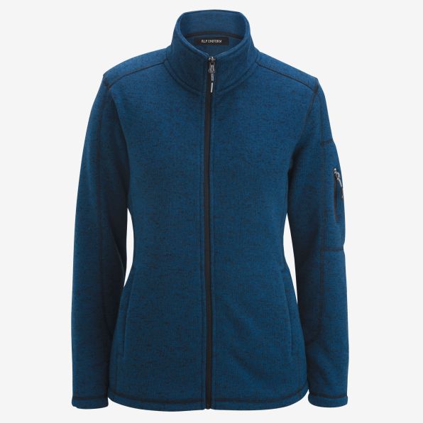 Sweater Knit Fleece Jacket