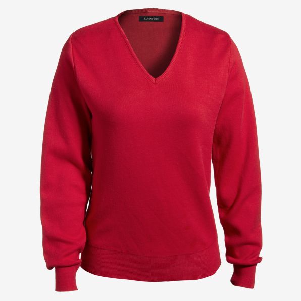 V-Neck Cotton Sweater