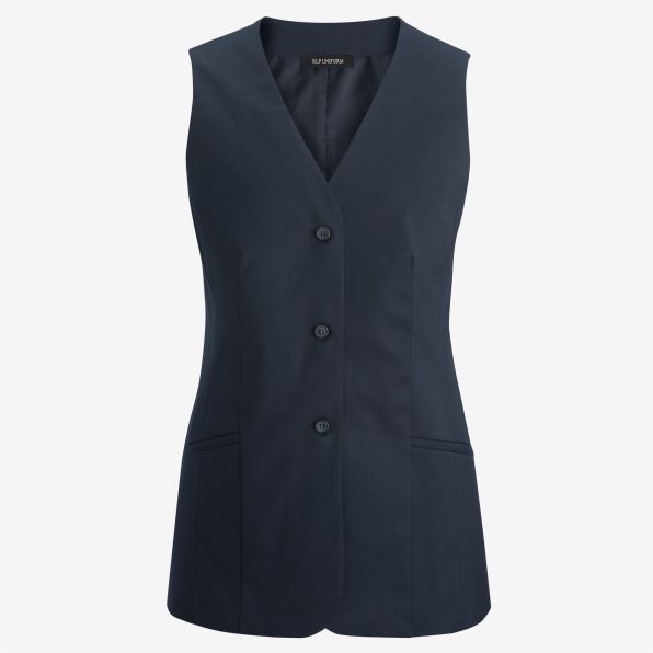 Washable Stretch Wool Blend Tunic Suit Vest
