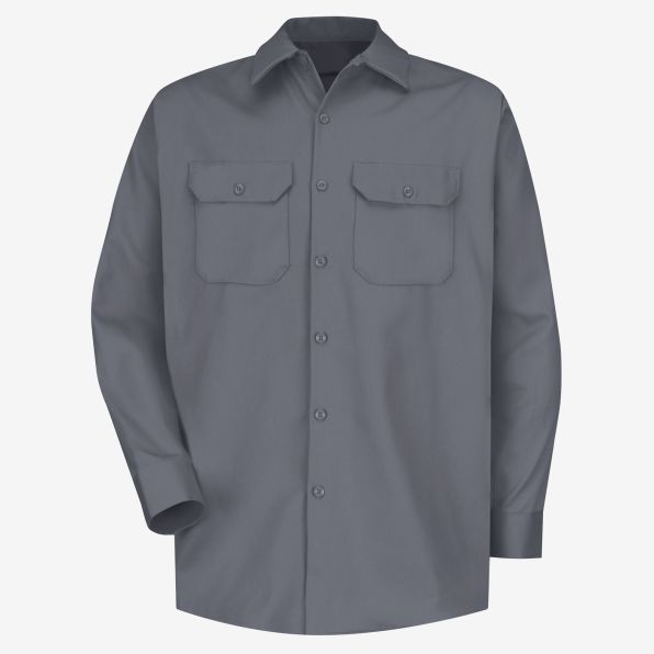 Long-Sleeve Heavyweight Cotton Work Shirt