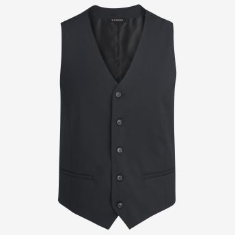 Washable Stretch Wool Blend Suit Vest