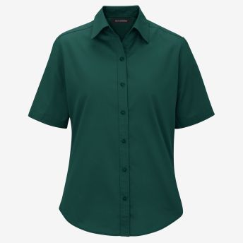 Cotton Plus Short-Sleeve Twill Shirt