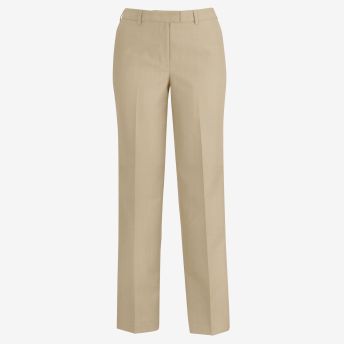 Washable Lightweight Microfiber Flat-Front Suit Pant
