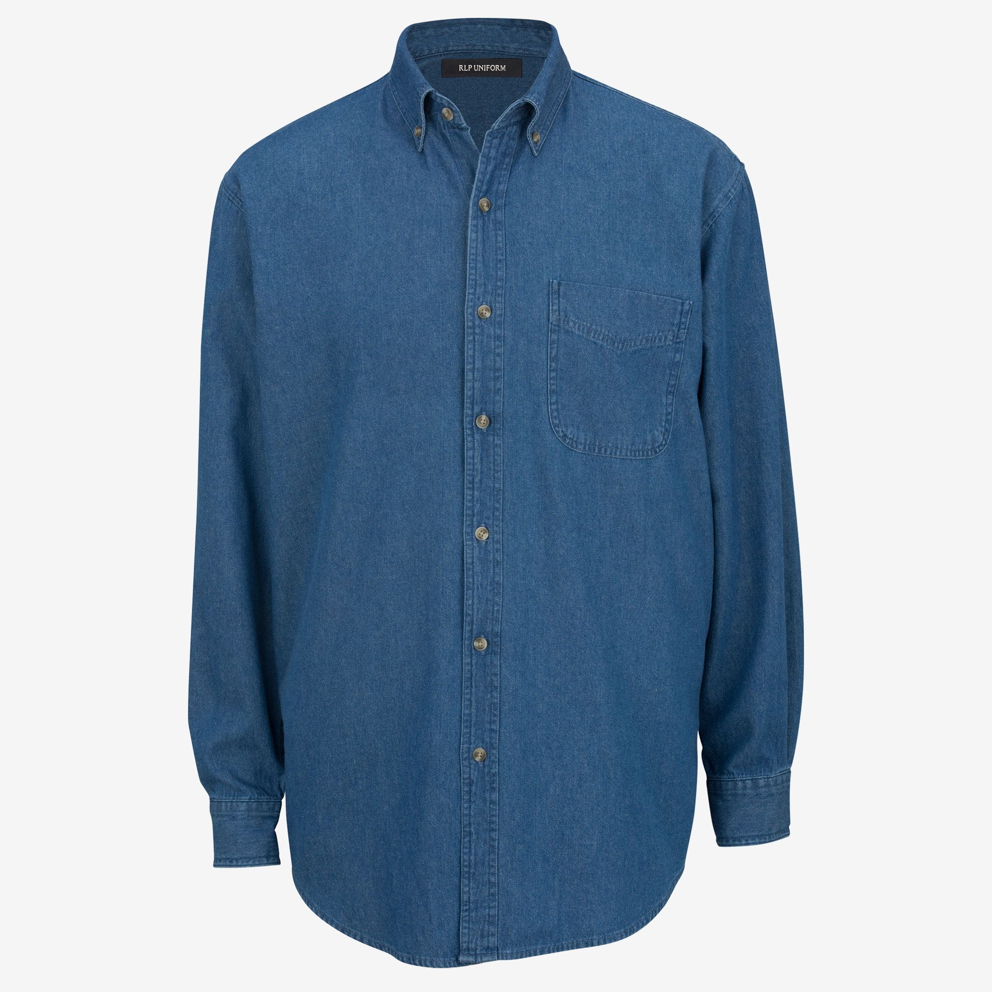 Midweight Long-Sleeve Denim Shirt