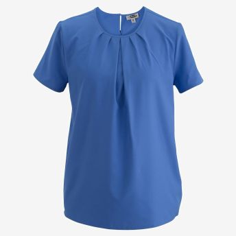 Ladies Jewel Neck Ss Blouse