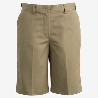 Ladies Utility Chino Flat Front Short