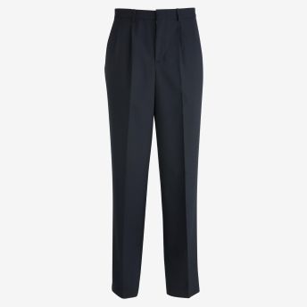 Mens Pleated Front Poly/Wool Pant