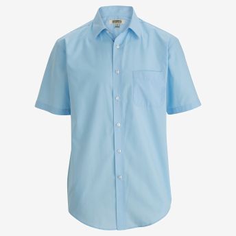 Mens Essential Broadcloth Shirt Short Sleeve