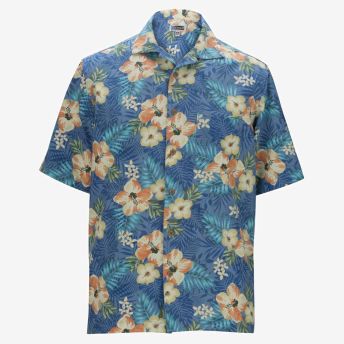 Hibiscus Multi-Color Camp Shirt