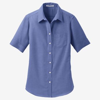 Port Authority Women's Short Sleeve SuperPro Oxford Shirt