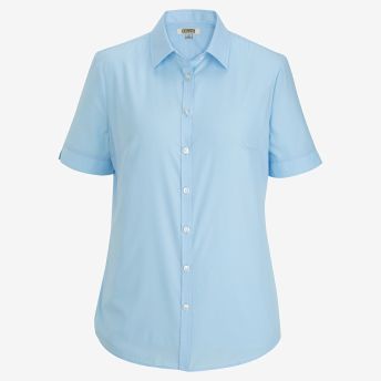 Ladies Essential Broadcloth Shirt Short Sleeve