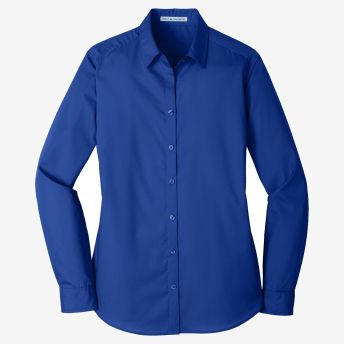 Port Authority Women's Long Sleeve Carefree Poplin Shirt