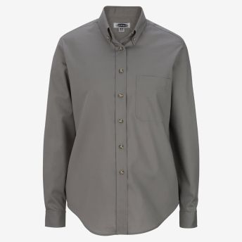 Ladies Easy Care Long Sleeve Poplin Shirt