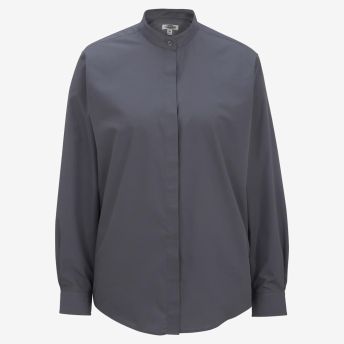 Ladies Banded Collar Shirt