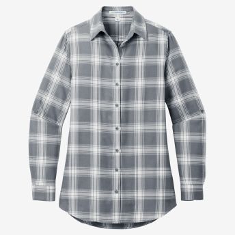 Port Authority Women's Plaid Flannel Tunic