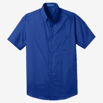 Port Authority Short Sleeve Carefree Poplin Shirt