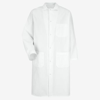 Gripper-Front Butcher Coat