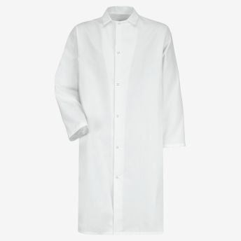 Gripper-Front No-Pocket Butcher Coat