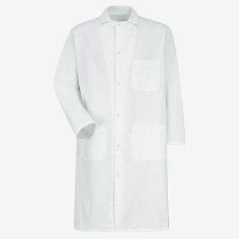 Gripper-Front Butcher Coat