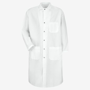 Snap-Front Butcher Coat