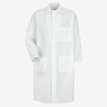 Gripper-Front Butcher Coat