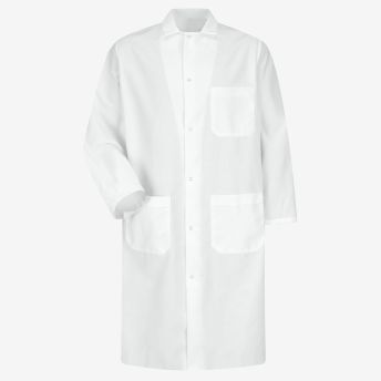 Gripper-Front Butcher Coat