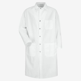 Snap-Front Full-Cut Butcher Coat
