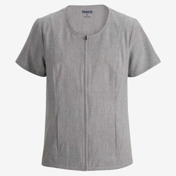 Melange Full Zip Tunic