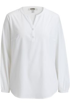 Ladies Open V Neck Long Sleeve Blouse