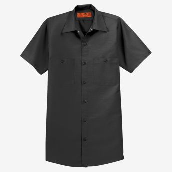 Red Kap Long Size Short Sleeve Industrial Work Shirt