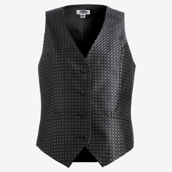 Ladies Grid Brocade Vest