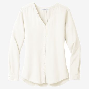 Port Authority Women's Long Sleeve Button-Front Blouse
