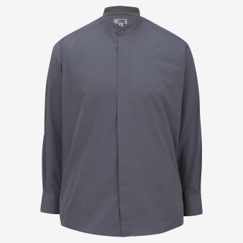 Mens Banded Collar Shirt