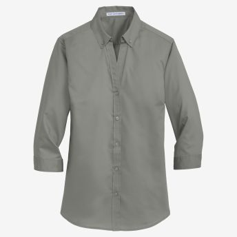 Port Authority Women's 3/4-Sleeve SuperPro Twill Shirt