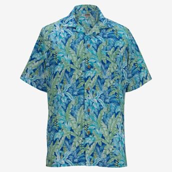 Tropical Leaf Camp Shirt