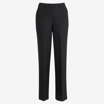 Ladies Easy Fit Polywool Flat Front Pant
