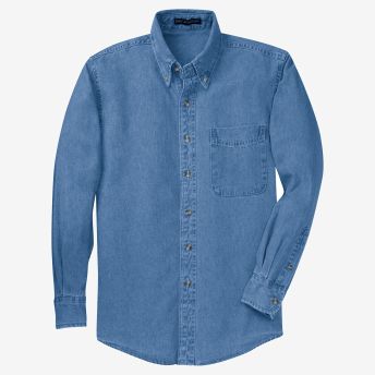 Port Authority Long Sleeve Denim Shirt