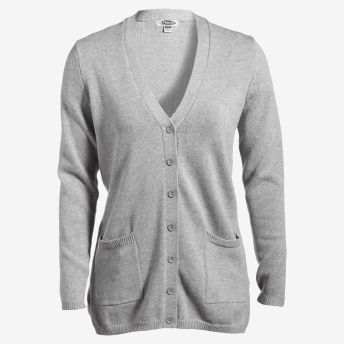 Ladies V-Neck Long Cardigan Sweater
