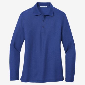 Port Authority Women's Silk Touch Long Sleeve Polo