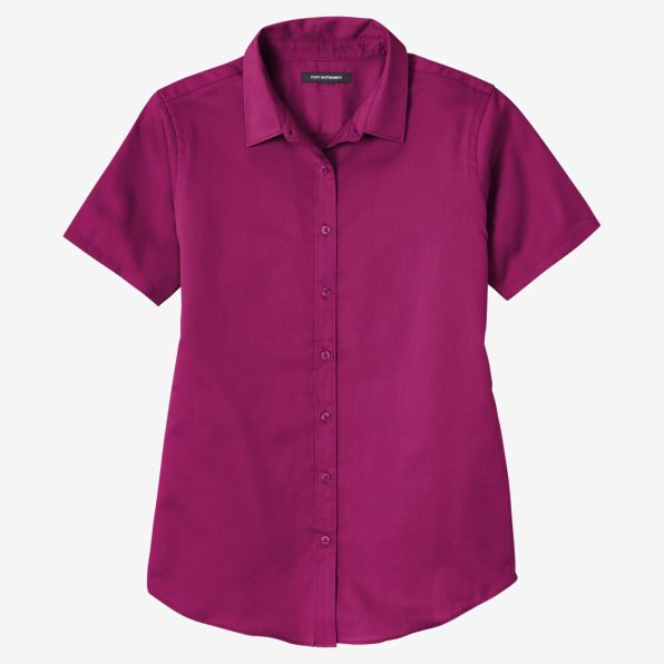 Port Authority Women's Short Sleeve SuperPro ReactTwill Shirt